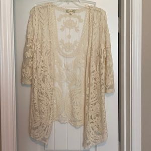Sheer Lace Kimono